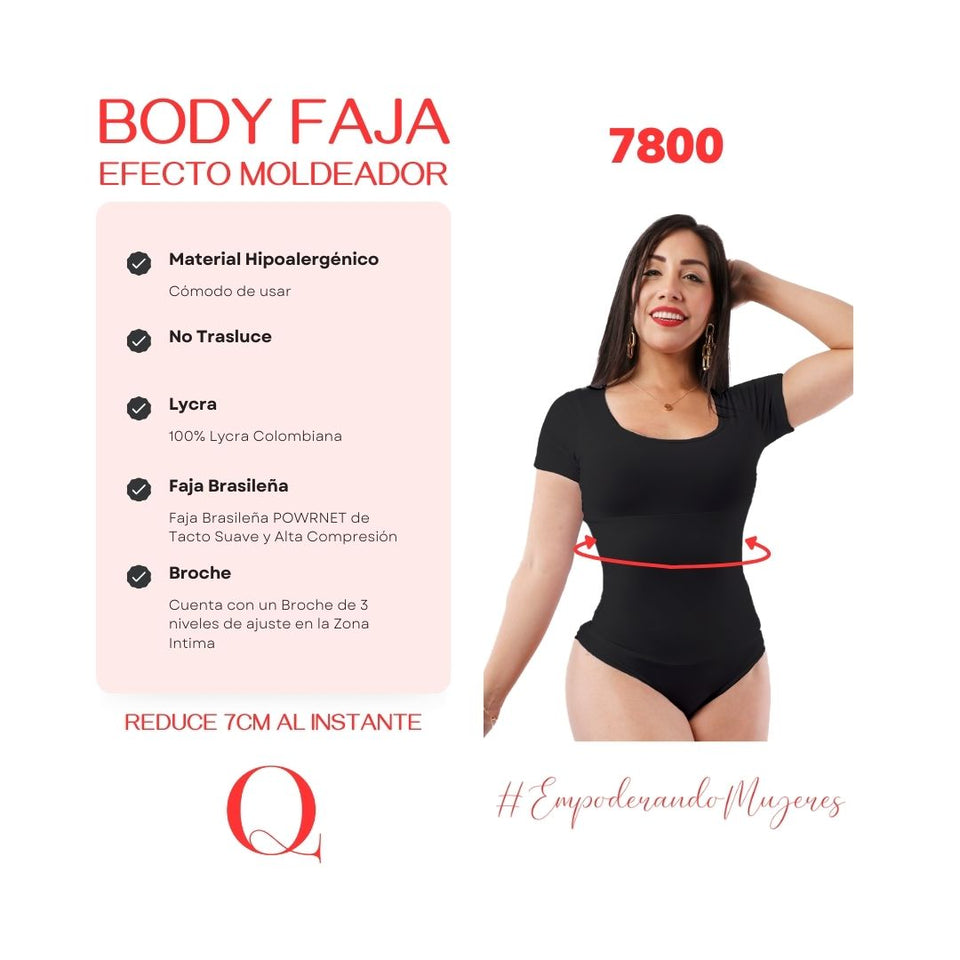 BODY FAJA MOLDEADOR MANGA CORTA